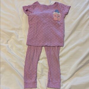 3 Sets of Carters Pajamas. Cupcakes and Dinosaurs.